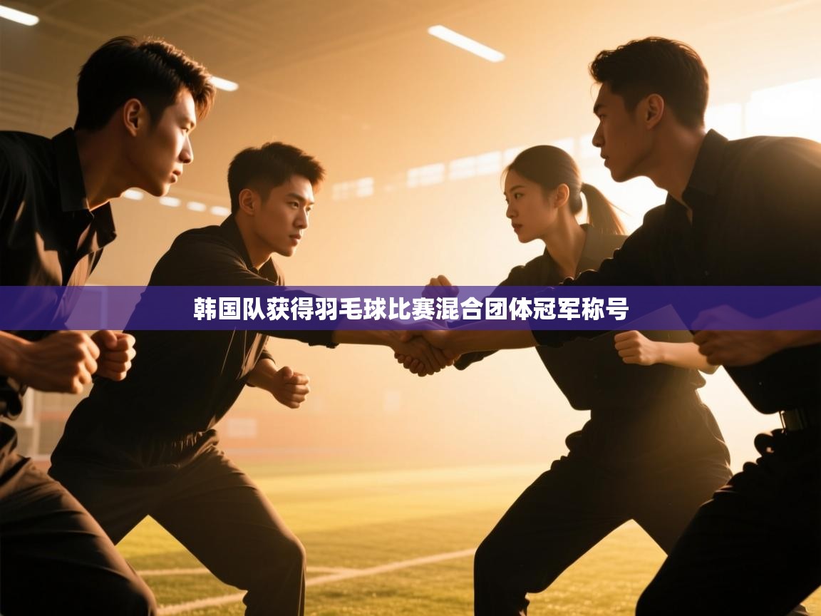 韩国队获得羽毛球比赛混合团体冠军称号