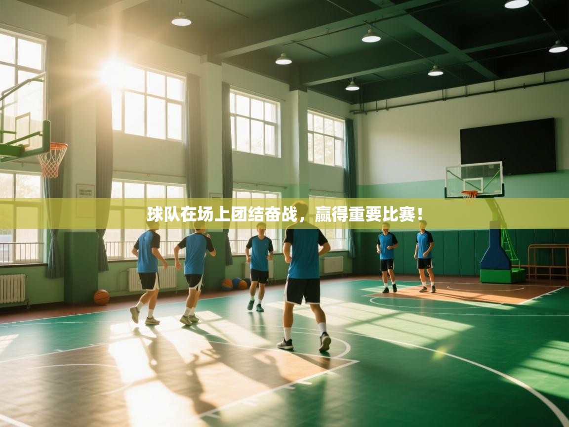 球队在场上团结奋战，赢得重要比赛！